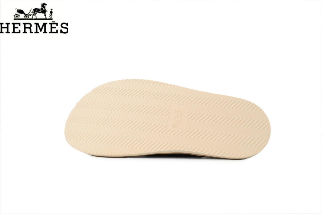 Loro Piana Cross Strap Suede Slide Sandals "Olive Green"