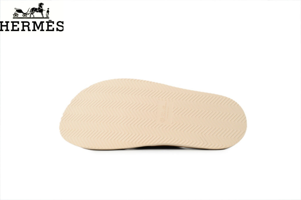 Loro Piana Cross Strap Suede Slide Sandals "Chestnut"