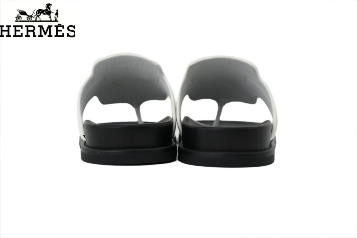 Hermès Empire Series Thong Sandals "White"