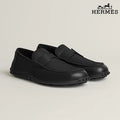 Hermès Trip Series Leather Penny Loafers "Black"