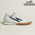 Hermès Jet Sneaker "White & Black" Leather Suede Men Retro Sneakers