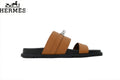Hermès Empire Series Double Strap Slide Sandals "Tan"